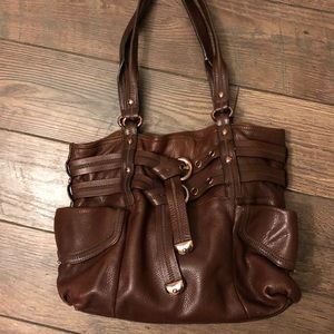 B. Makowsky Brown Leather Purse